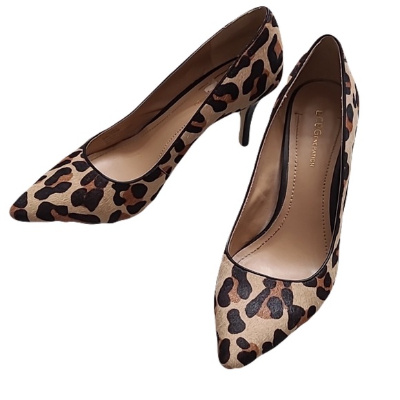 BCBG Leopard Print Heels 9 - Picture 1 of 6